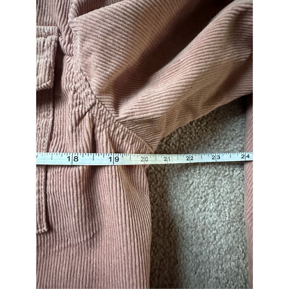 BRAVE SOUL Blake Shirt Jacket In Cord-pink M - Picture 4 of 11